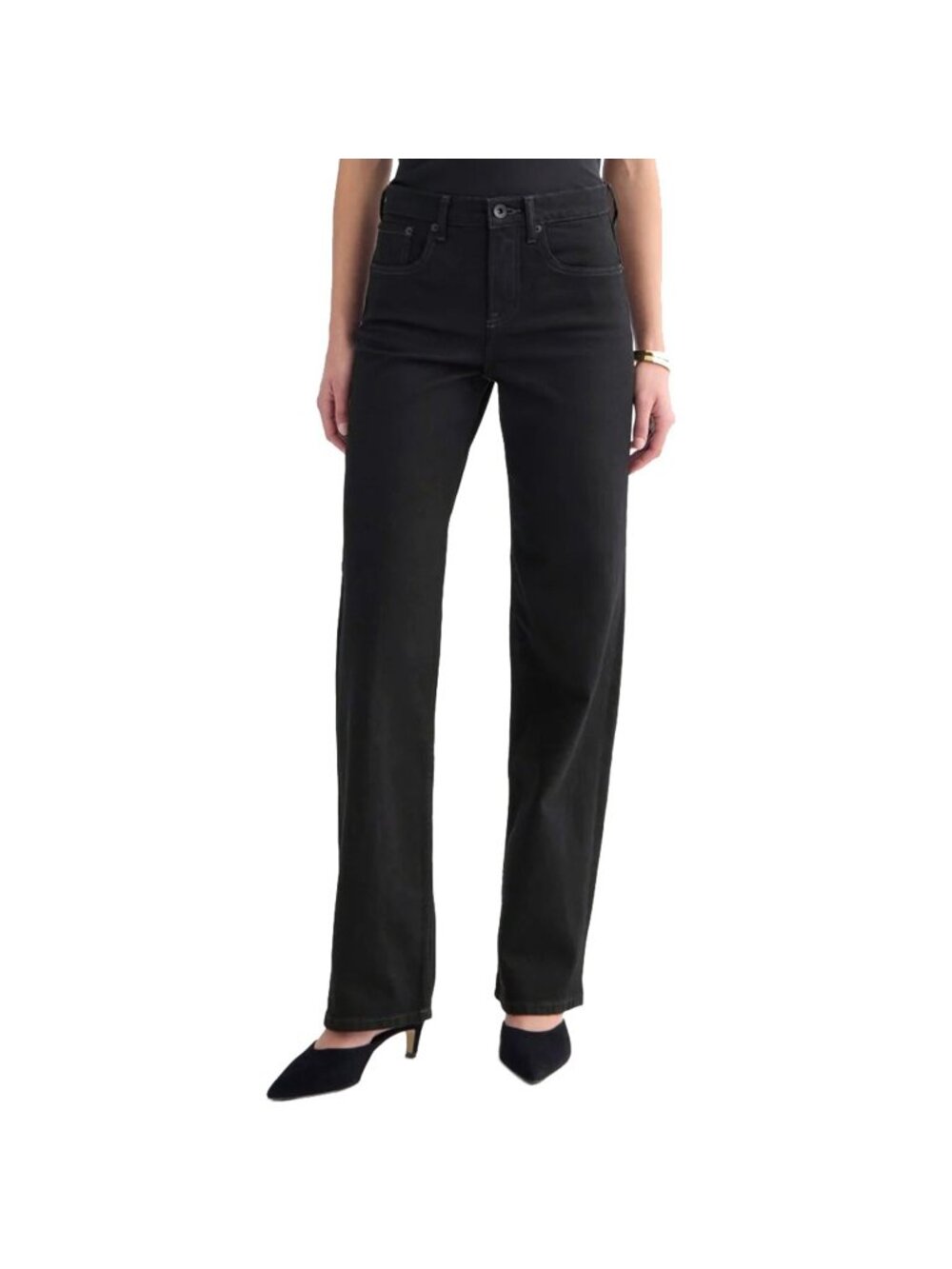 Everlane The Column Jean Pure Black 24 X 30